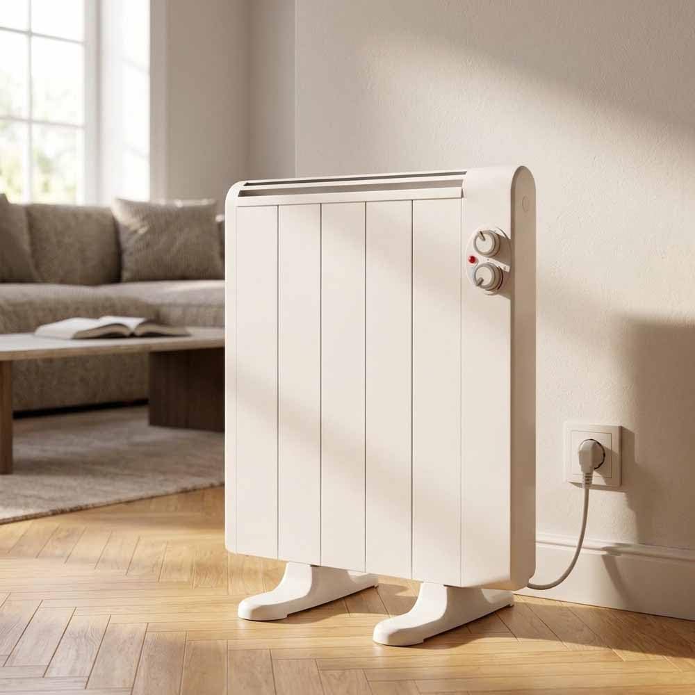 Suinga Emisor Termico 5 Elementos 800W | Calefaccion Eficiente Sin Aceite | Control Prograble con Termostato Regulable | Ideal para Dormitorio, Oficina y Hogar