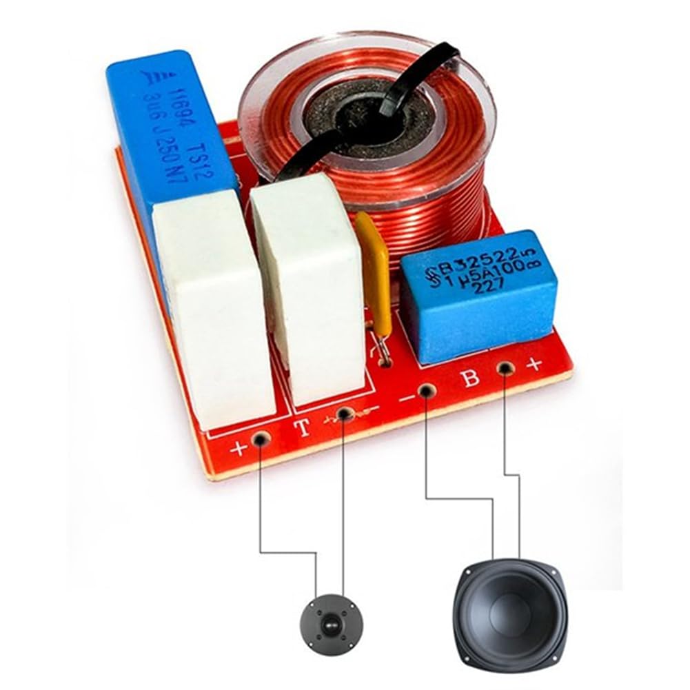 Divisore Di Frequenza (Crossover) Da 2 Vie - Filtro Audio Professionale Per Altoparlanti