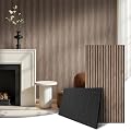 AKK-Stave Acoustic Wood Slat Wall Panels, 47.2" X 23.6" X 0.7" 15.5ft² Sound Absorbing Acoustic Panels for Walls –Wall Panels for Stylish Interiors (4# Walnut, 2pack -47.2x23.6in)