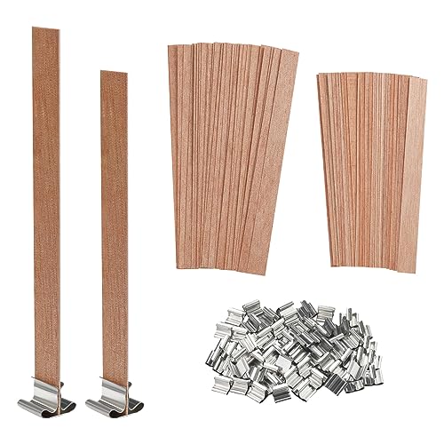 100 Stück Kerzendocht Aus Holz, Holz Kerze Dochte Kerne Mit