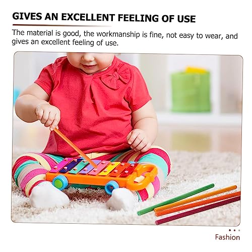 TOYANDONA 50pcs Color Stick Set Rhythm Sticks for Kids Drums for Kids Tools for Rhythm Music s Wood Music s for Beginner s Wooden Toy Percussion Accessories - Image 2