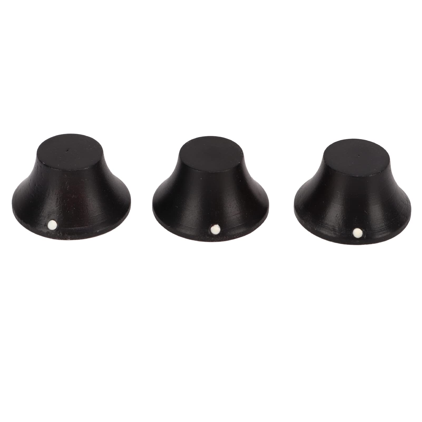 Bouton de contrôle du volume de guitare précis en bois d'ébène