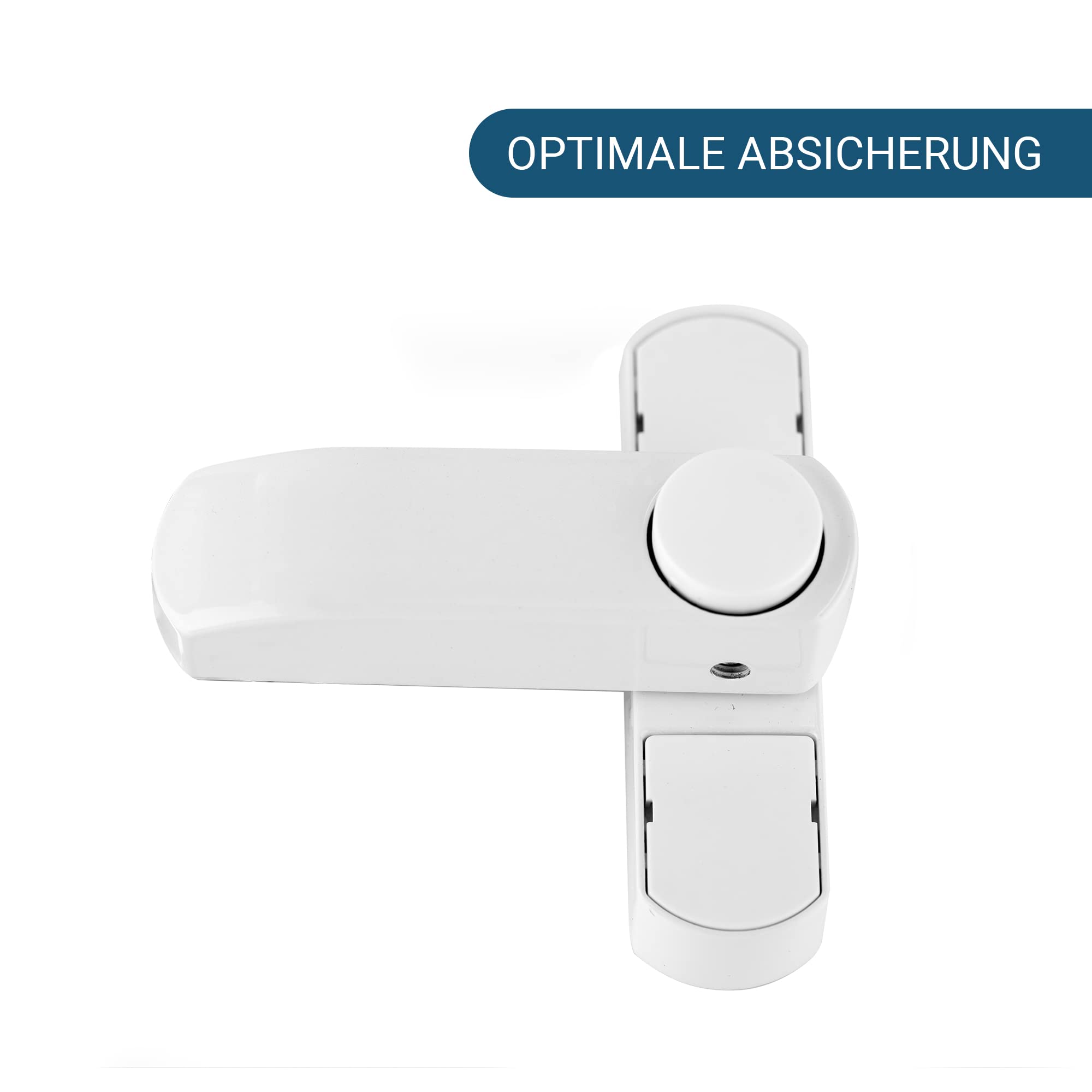 BASI® FS 500 zabezpieczenie okienne, również do drzwi okiennych, kolor biały, zabezpieczenie przed dziećmi, ochrona okien, zabezpieczenie na zatrzask, zabezpieczenie przed włamaniem, utrudnia
