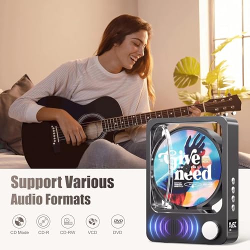 Lecteur CD portable pour une expérience d'écoute chaleureuse au salon