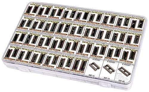 Big 74LS IC TTL 74 Logic IC Series Assortment 66 Types, 132 pcs, 74LS00, 74LS08, 74LS32,74LS76, 74LS04, 74LS14, 74LS47, 74LS90, 74LS244, 74LS245, 74LS164, 74LS138, 74LS157