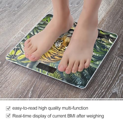 Tiger in Jungle Báscula Digital de Baño Precisa con Plataforma Amplia miniatura 5