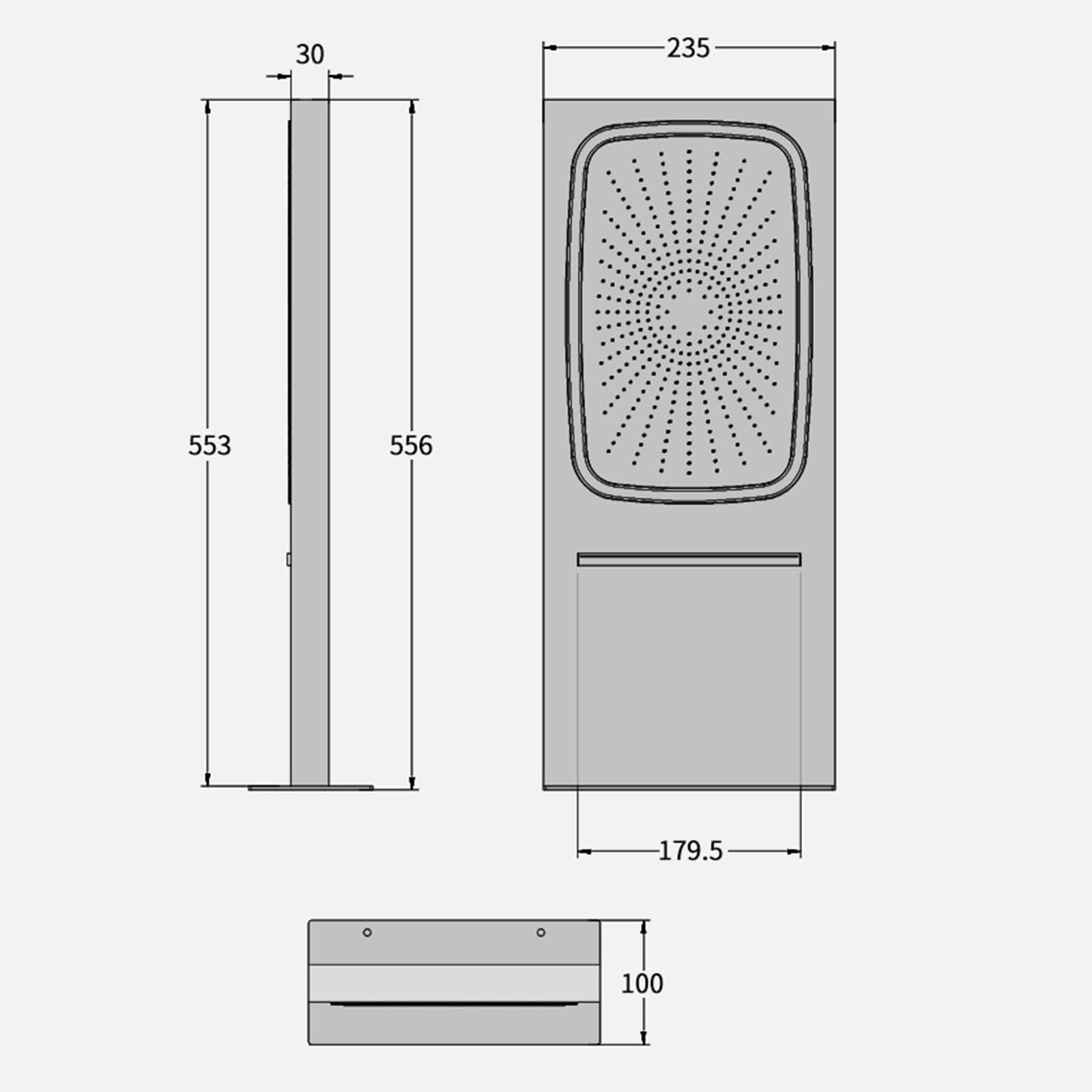 XJTNLB Columna Ducha Led Conjunto Ducha Cascada Empotradas Gris Pistola