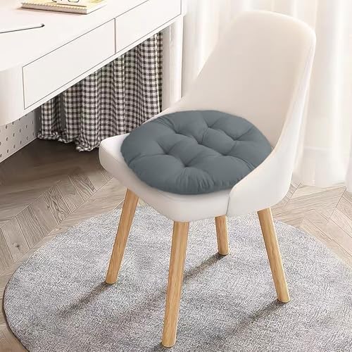 MeYuxg Chair Cushions Pad Set of 4, Outdoor/Indoor Chair Pads for Dining Chairs, 40 * 40 * 4cm Round Seat Cushions for Kitchen, Dining Room, Office, Patio Chairs - Gray - Cosy Home Interiors MeYuxg Chair Cushions Pad Set of 4, Outdoor/Indoor Chair Pads for Dining Chairs, 40 * 40 * 4cm Round Seat Cushions for Kitchen, Dining Room, Office, Patio Chairs - Gray - Image 3
