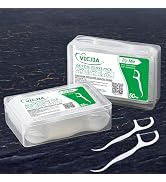 VICJIA Dental Floss Picks for Teeth,100 Count Unflavored Floss Picks,Tooth Picks Flossers Travel ...