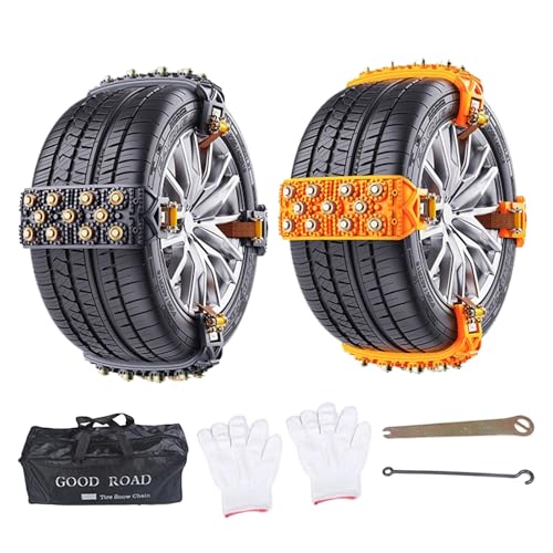 Cadenas para neumáticos de nieve de metal y TPU garras de tracción para camión y SUV