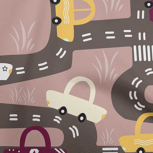 oneOone Velvet Dusty Rose Fabric Car Quilting Supplies Print Sewing Fabric By The Yard 58 Inch Wide