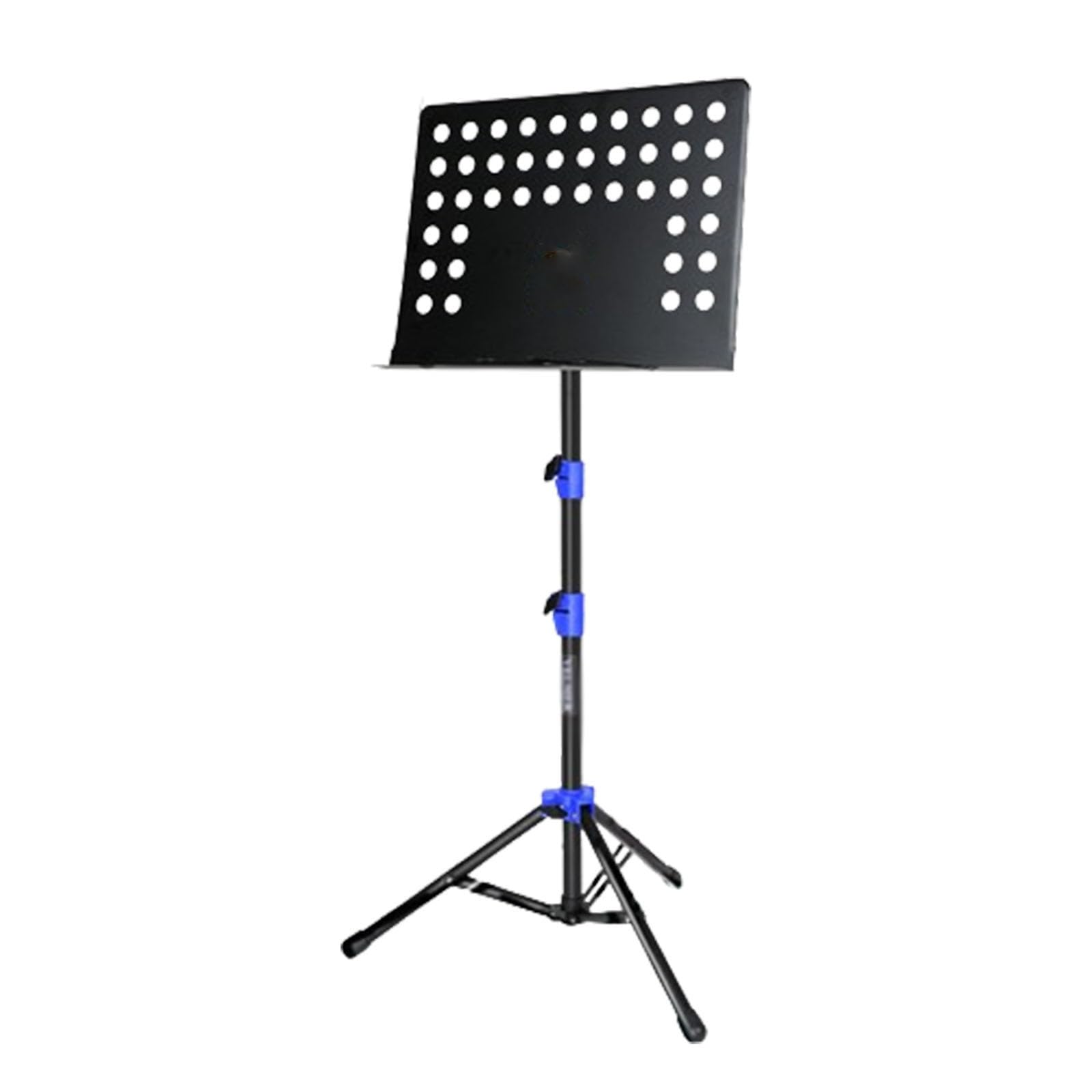 Przenośny składany stojak na muzykę ze stali z dużym panelem 500 x 350 mm, regulowana wysokość 90-170 cm, do zespołów i występów