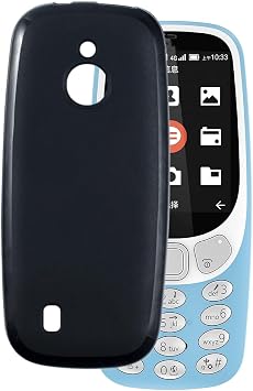 Case Compatible with Nokia 3310 4G Case Shockproof TPU Soft Flexible Gel Protective Phone Cover Scratch Resistant & Military Level Drop Resistant Black | 2.4"  TPU