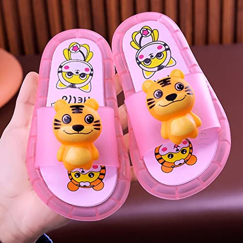 Toddler Little Kid Slides Sandals Girl Boy Light Up Cloud Slippers Super Soft Comfy Shoes Beach (Pink, 11 Little Child)4