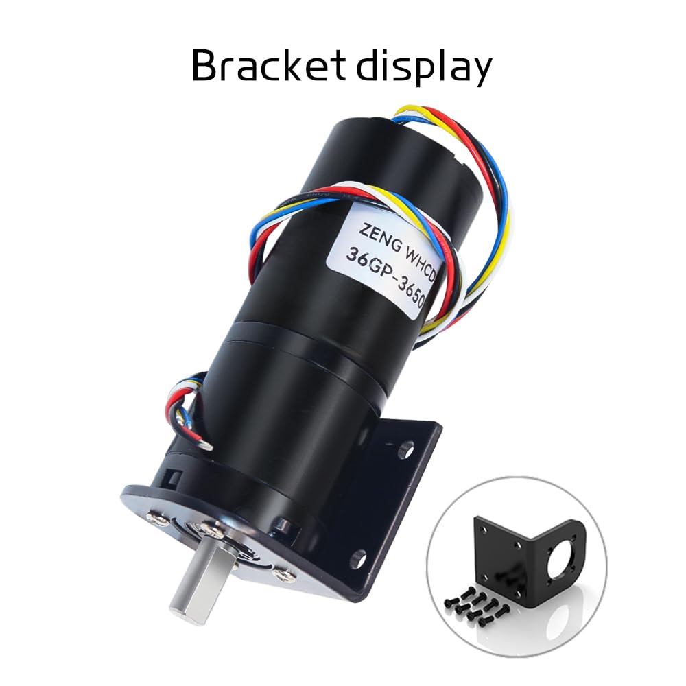 Brushless DC Reduction electronic starter 36GP-3650 Forward And Reverse Gear High Torque Fixed Bracket 160RPM_24V