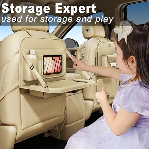 GMQ Backseat Car Organizer with Detachable Tray - Use Code 5KDD9AQX