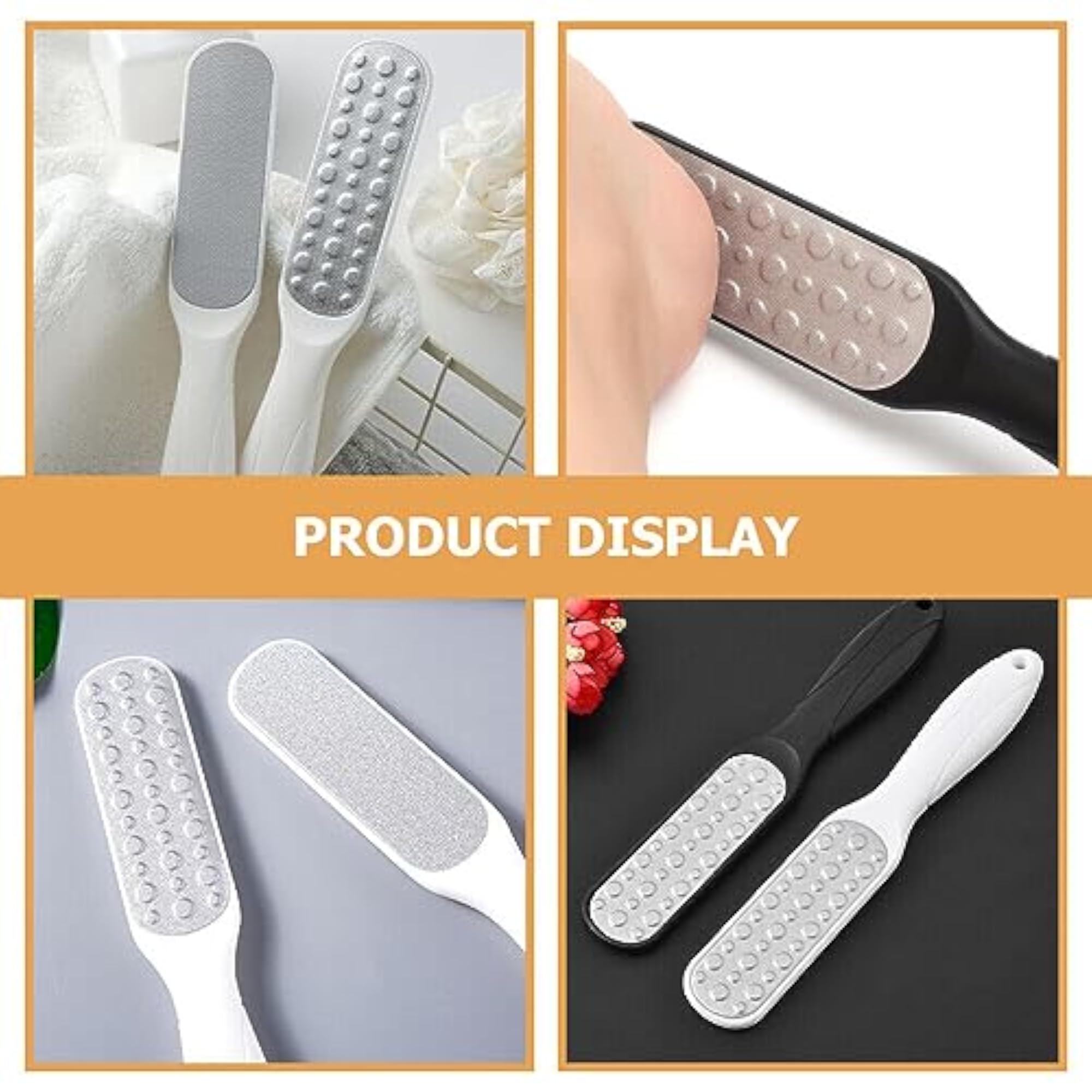 Double-Sided Foot File Callus Remover, Set of 2