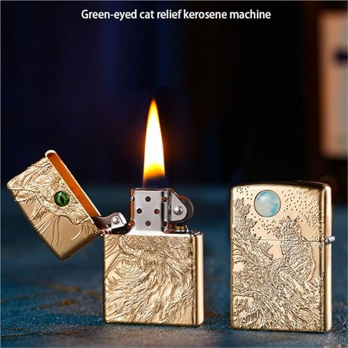Encendedor de queroseno de metal con diseño tridimensional de colección 3