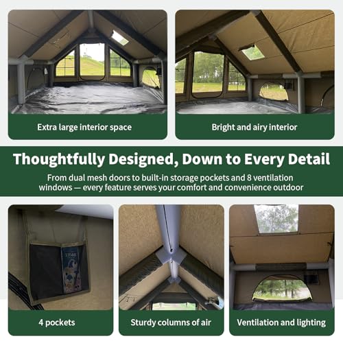 Large Luxury Inflatable Camping Tent Outdoors