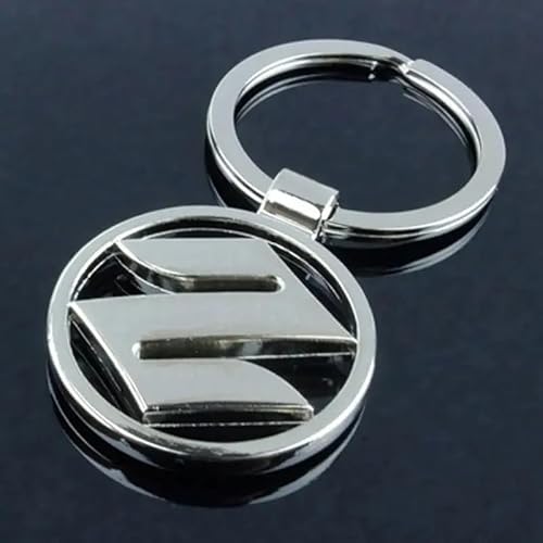 DXTYHB Carro porta-chaves para Suzuki Splash, porta-chaves de aço inoxidável com logotipo, acessórios automáticos para decoração da chave do carro, prata