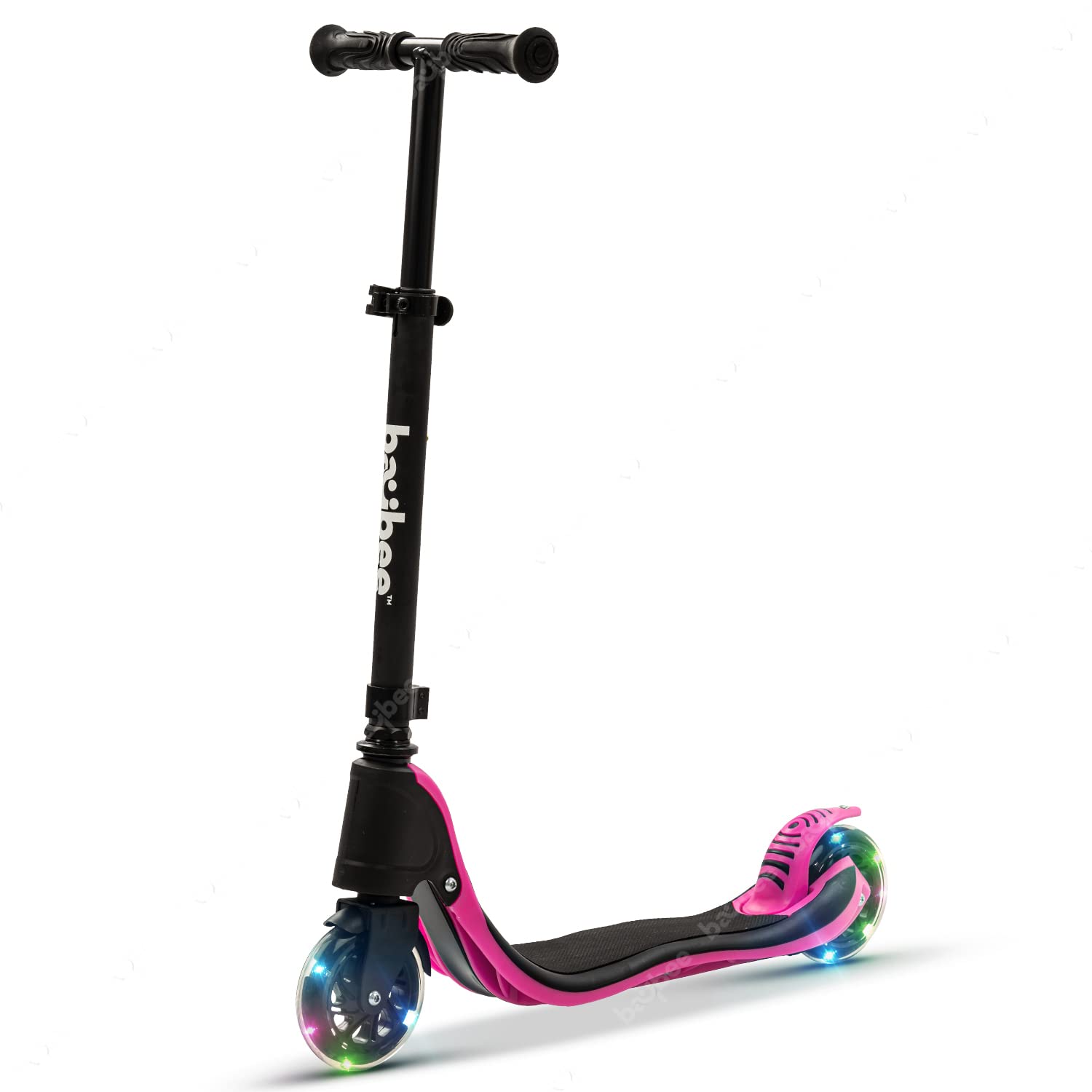 Baybee Dracarys Skate Scooter for Kids, 2 Wheel Kids Scooter with 3 Height Adjustable Handle, Kick Scooter with Rubber Deck & LED PU Wheels | Runner Kick Scooter for Kids 3 to 8 Years Boy Girl (Pink) (B0BDMQBXDZ) Amazon Price History, Amazon Price Tracker