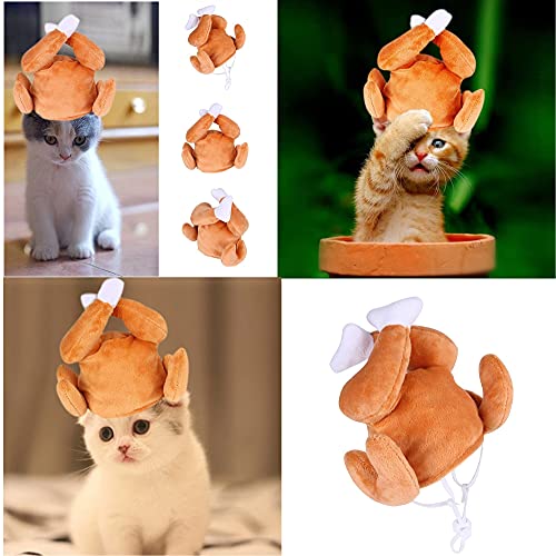 Sombrero de pavo para gato y perro pequeño miniatura 6