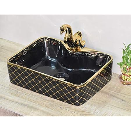 InArt Keramik Waschbecken Arbeitsplatte Waschbecken / Waschbecken für