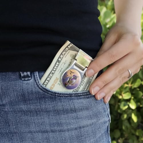 GRAPHICS & MORE Hummingbirds Satin Chrome Plated Metal Money Clip2