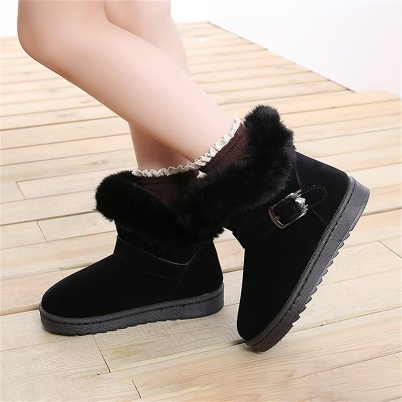 Kids Girl Non Slip Warm Velvet Winter Boots for Outdoor Snow Walking School Sport Trekking4
