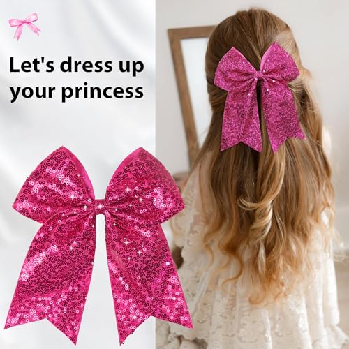 Pinzas para cabello glitter 7.5 pulgadas, set 2 piezas miniatura 4