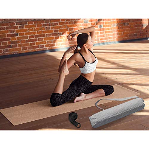 Kit Yoga Ecológico - Tapete 6mm + Bolsa + Yogastrap