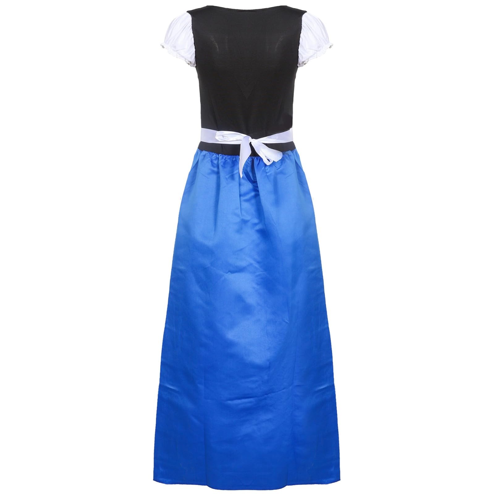 Generisch Abito lungo da donna, casual, per Oktoberfest, divertente, con fiocco