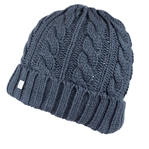 Olann Charcoal Grey Beanie - Irish Knit Thick Warm Winter Hat