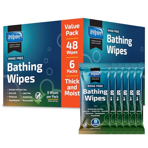 Adult Wet Wipes Body Wipes | Adult Wash Cloths Extra Large, Bathing Wipes for Incontinence, 8″x12″