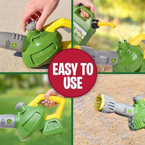 John Deere Bubble Leaf Blower Toy for Kids Includes 24oz Bubble Refill Gas Can, Outdoor Bubble Machine for Kids, Easy to Use, Outdoor Play, Great Gift Toddler 3+ - 3