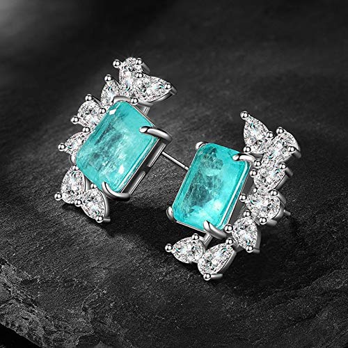 Bijoux en argent solide Paraïba tourmaline d'une brillance exceptionnelle