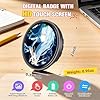 Digital Pin, Digital Badge with Touch Screen LED Display, Customizable Anime Style Wearable, Smart Button for FIFA World Cup Footbal Party, Cosplay, Fandoms（For <8MB MP4, Multi/Single Imgs, Marquee） - Image 2