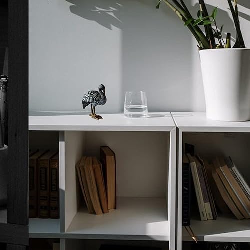 Miniatura 3 de Grúa de hierro fundido, estatuas de animales pequeños, decoración del hogar, estilo retro, pájaros, adornos decorativos para sala de estar,