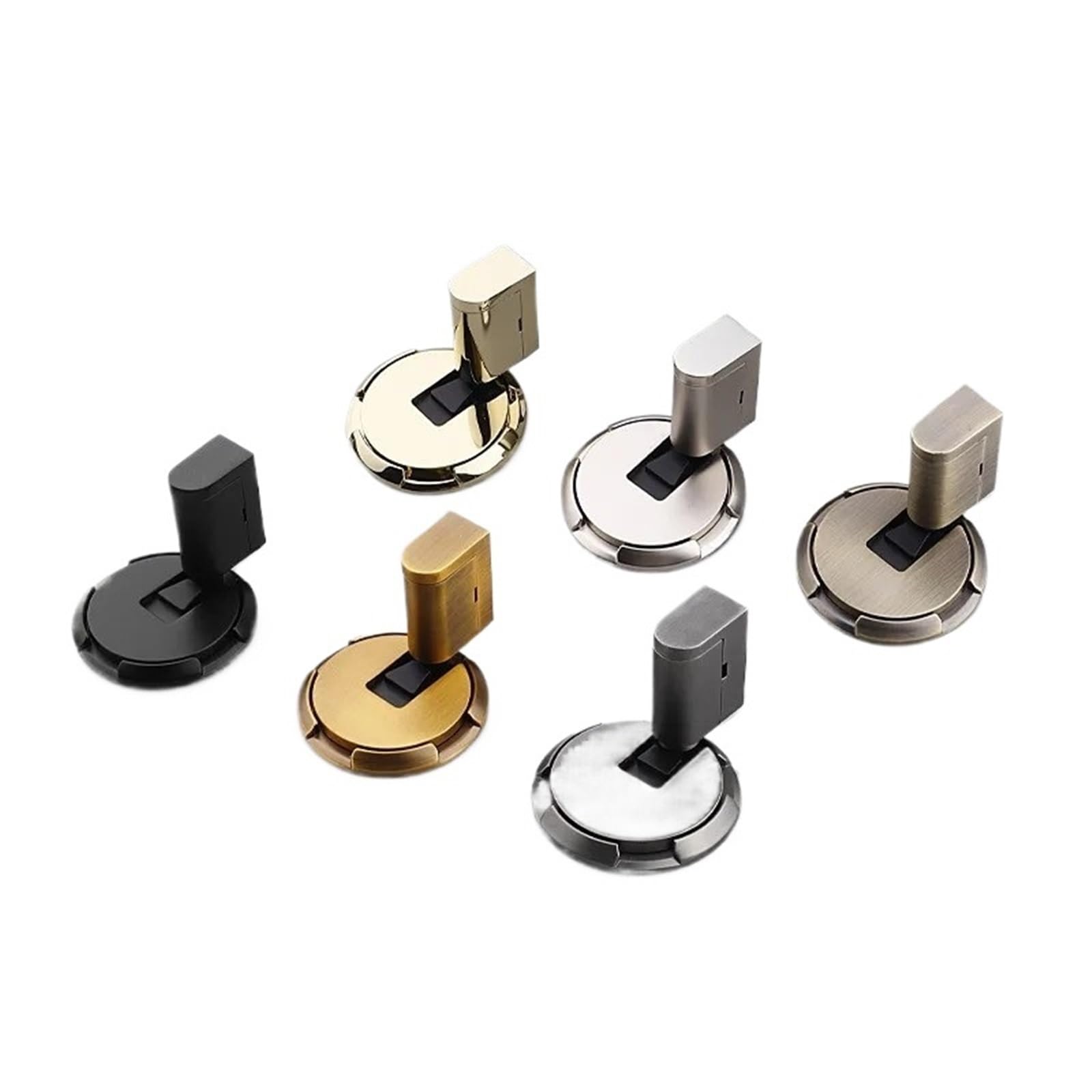 1pcs Invisible Mechanical Door Stopper No Punching Required for Bathroom Bedroom Home Use Silent Door Anti-Collision Latch