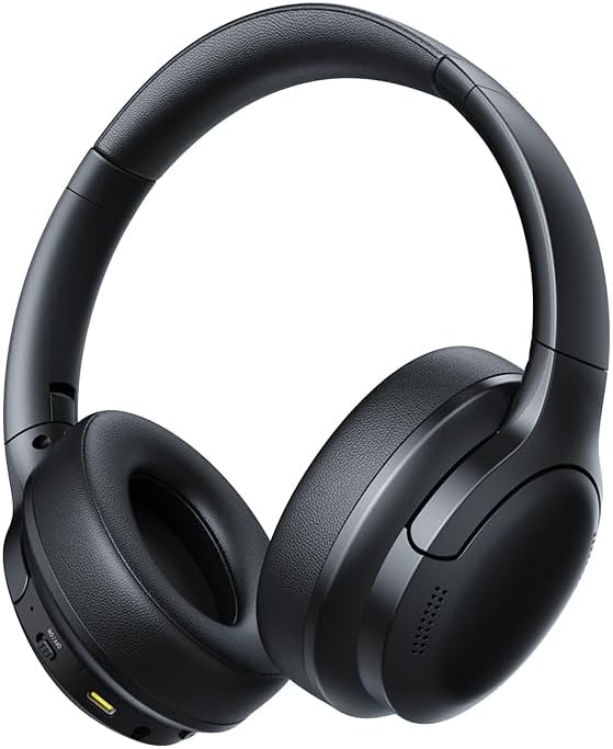 Side view of Baseus Bass BH1 Lite Headphones showing controls