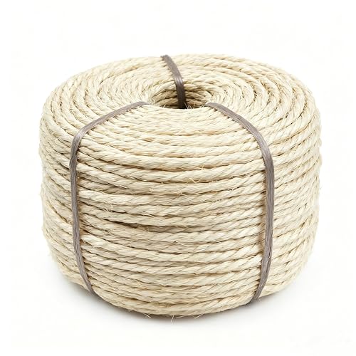 HTJZWG 164Ft Sisal Rope 4mm
