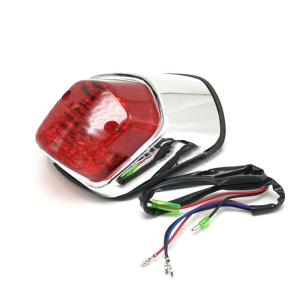 AIVYNA Luz De Freno Trasera para Motocicleta Luz Trasera Universal Personalizada para Motocicleta Indicador De Parada para Honda Shadow VT400 750 Sabre VT1100 C2