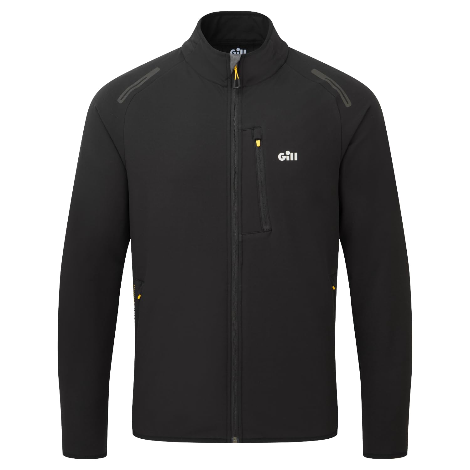 Gill OS Performance Sailing Jacket - Thermal, PFAS Free Water Repellent & Wind Resistant (Black, L)