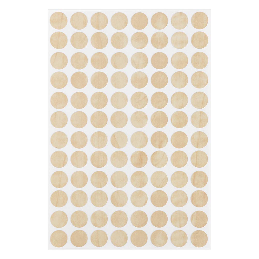 Wei Xi 15 mm Waterproot Anti-slip Furniture Self-Adhesive Screw Hole Stickers Covers Mat 96 in 1