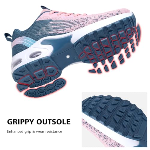 Image of Padgene Womens Sneakers Lightweight Tennis Walking Shoes Sports Running Shoes for Woman Mesh Breathable Gym Fashion Sneakers Athletic Comfortable Casual