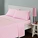 Mi Zone Pink Twin Size Sheet Sets Kids Polka Dot Sheets for Girls 100% Cotton Percale Soft Sheet Set, Flat Sheet, Fitted Sheet, Pillowcase, Breathable All Season Bed Set, Fits up to 14