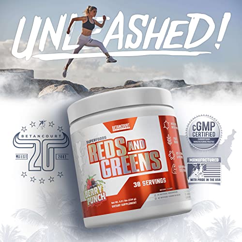 Betancourt Nutrition JB10253 Reds & Greens Superfood Supplement Powder | Fiber Boost | Increased Antioxidants thumb #4
