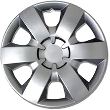 WC1P-14-226-S - Pack of 1 Hubcap 1 Piece - 14-Inches Style Snap-On Pop-On Type Metallic Silver Wheel Covers Hub-caps