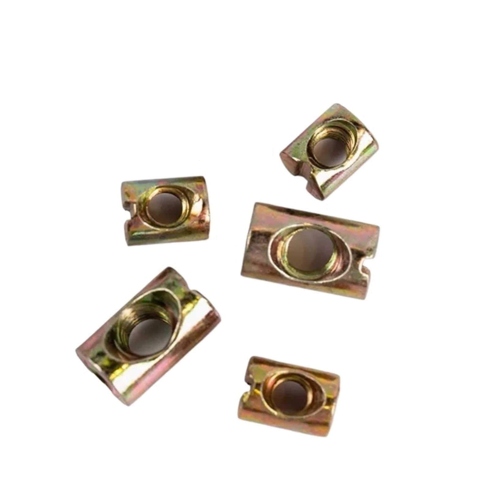 5-10 pezzi M5 M6 M8 in acciaio martello dado for mobili bulloni a barilotto perno cilindrico tassello foro trasversale dado incorporato(M5X10 10PCS)
