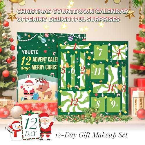 YBUETE Makeup Advent Calendar 2024 for Teen Girl Women, 12 Days ...